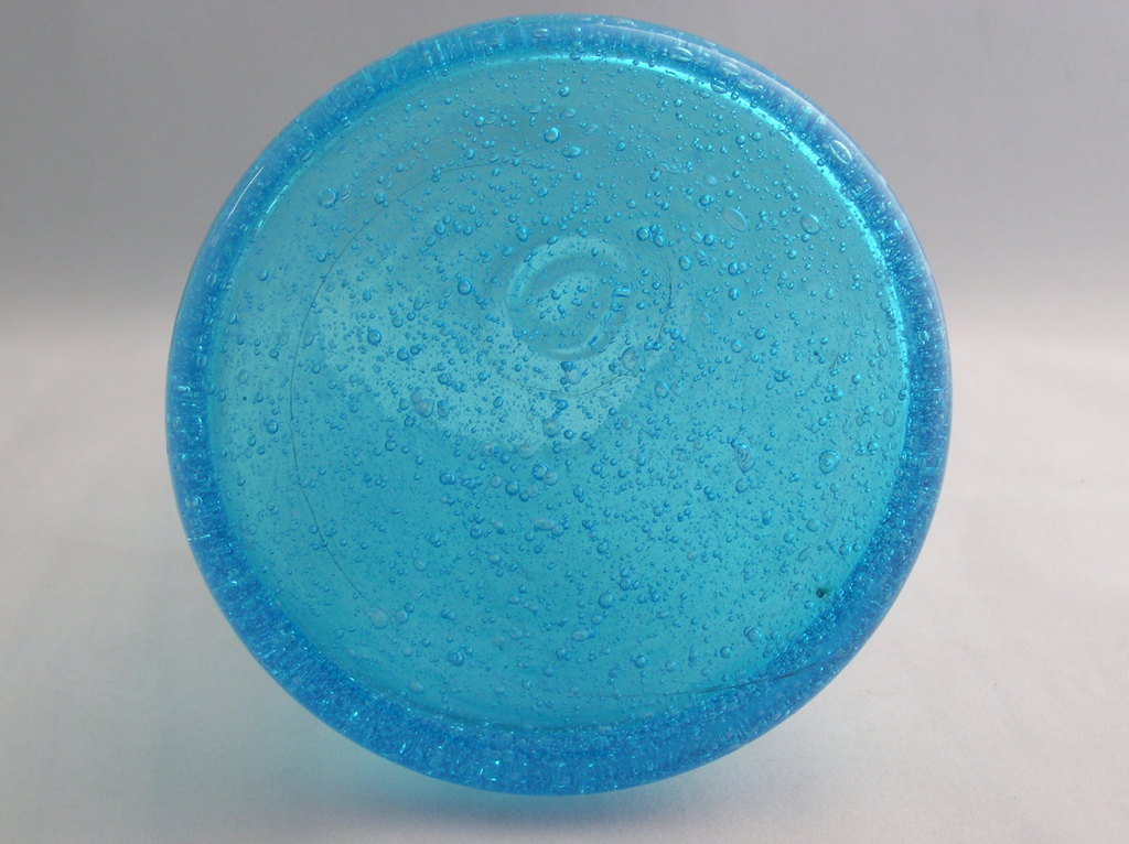 Kristalunie Maastricht Felblauwe Bubbelvaas, Max Verboeket? kopen? Bied vanaf 1!