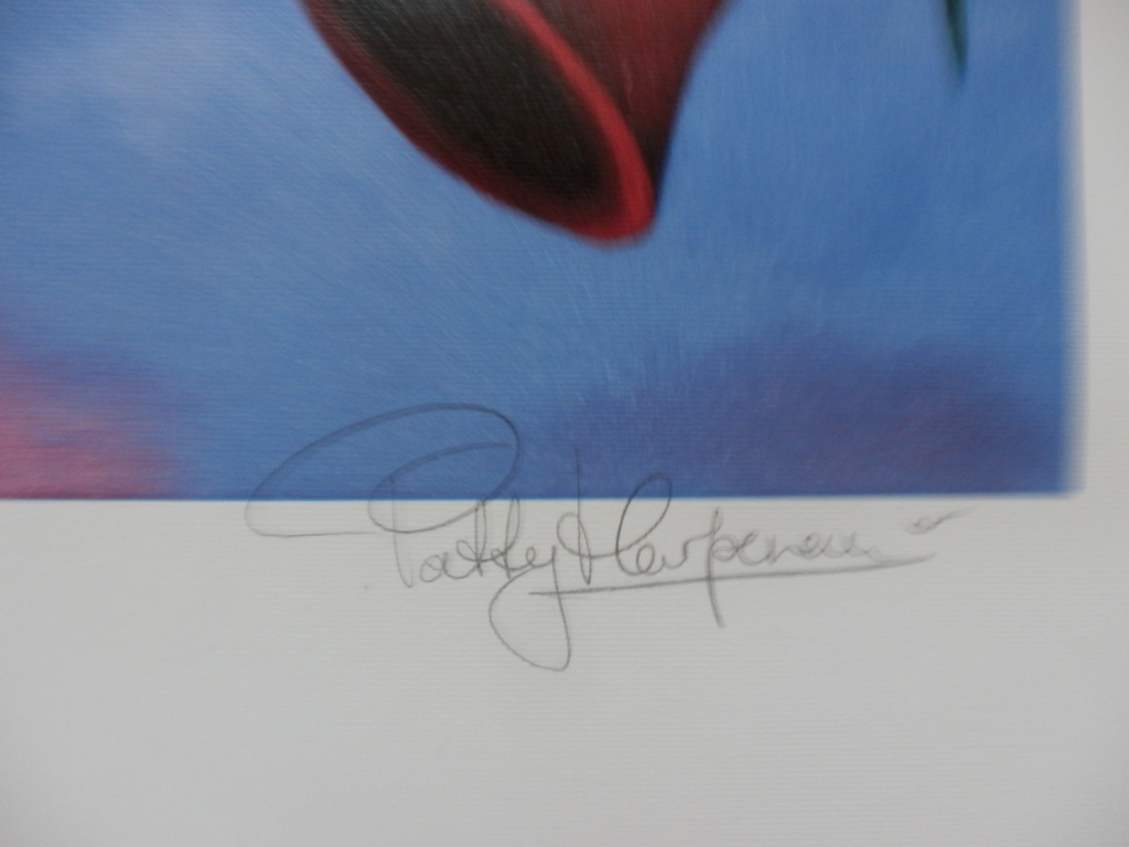 PATTY HARPENAU   Giclee   ROOD TASJE  Handgesigneerd!! kopen? Bied vanaf 35!