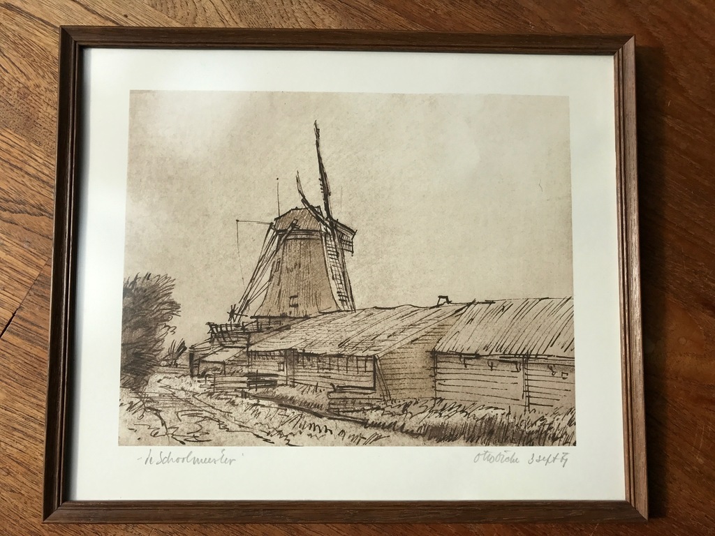 Otto Dicke, tekening, de Schoolmeester kopen? Bied vanaf 75!