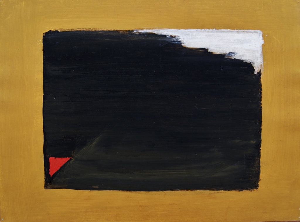 Eugène Brands grote gouache 'Noir grand' - 1996 verkocht voor € 1150!