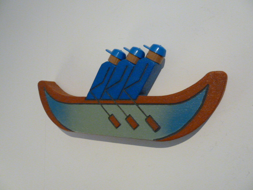 Stenen relief “Roeiteam-één verhinderd” kopen? Bied vanaf 1!