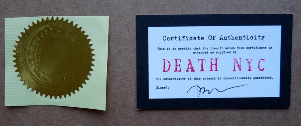DEATH NYC - zeefdruk -   kopen? Bied vanaf 39!