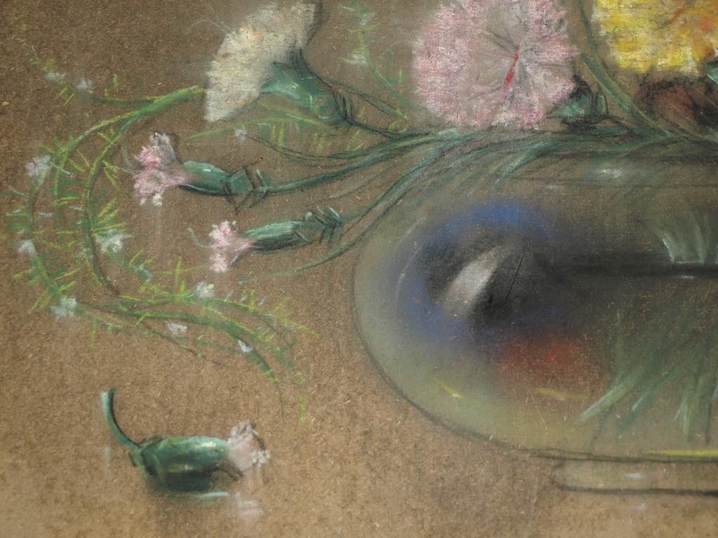 Jan Bleijs : Pastel , Vaas bloemen – gesigneerd – ca 1925 kopen? Bied vanaf 1!