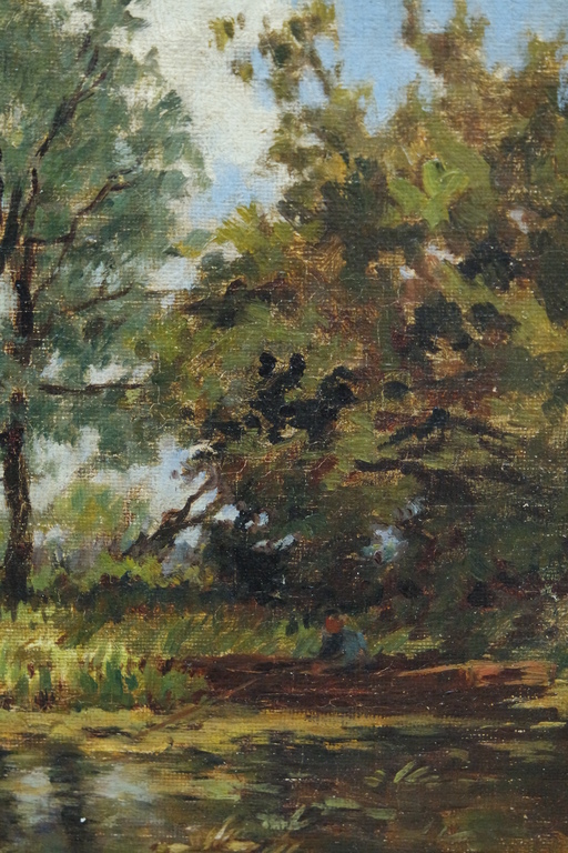 Bernardus Franciscus Coesel (1886-1952) -olieverf op doek - landschap met koeien kopen? Bied vanaf 175!