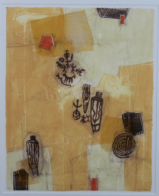 Bernard Remusat: Carborundum, Mesa - Ingelijst (groot) verkocht voor € 70!