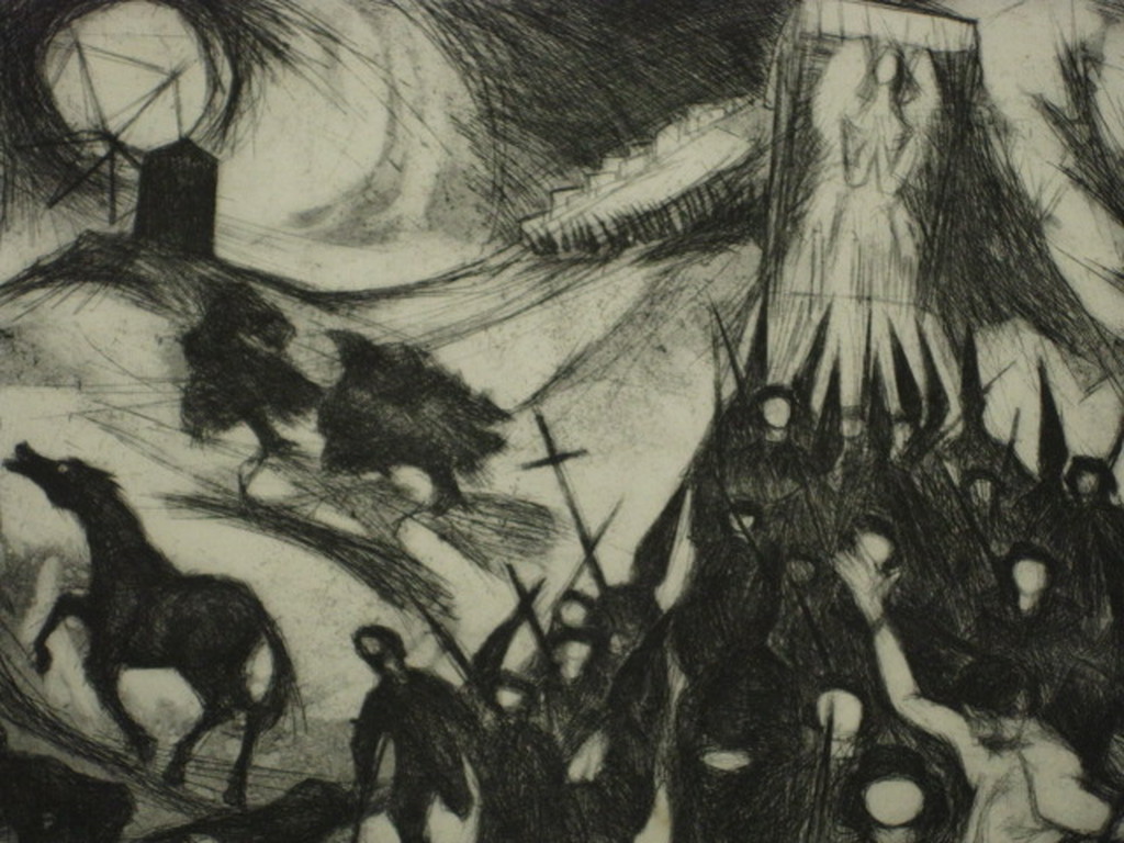 Uitgesproken werk van Walter Barten (1935-2004) Ets "Glogotha" gesigneerd  kopen? Bied vanaf 1!