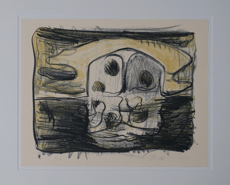 Onbekend gesigneerd: Litho, Zonder titel verkocht voor € 44!