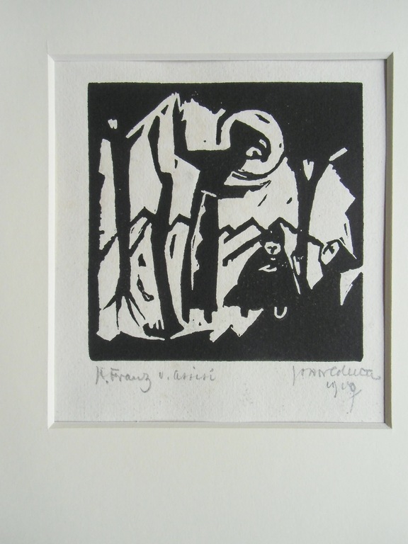 FRANCISCUS VAN ASSISI / TWEE HOUTSNEDEN VAN JOAN COLLETTE verkocht voor € 45!
