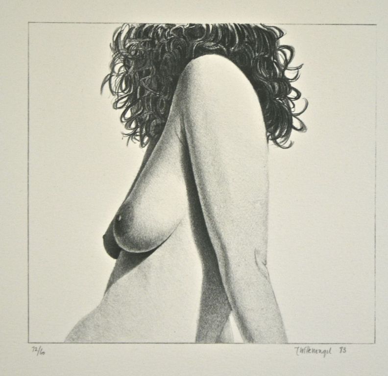 Roger Wittevrongel: Litho. Naakte vrouw verkocht voor € 50!