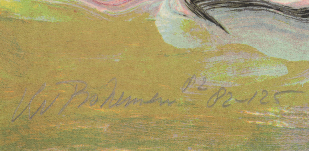 Kees van Bohemen: Zeefdruk, Meeuw kopen? Bied vanaf 150!