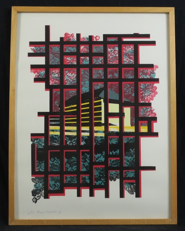 Marcel Doorduin: Zeefdruk, Honey's house - Ingelijst kopen? Bied vanaf 1!