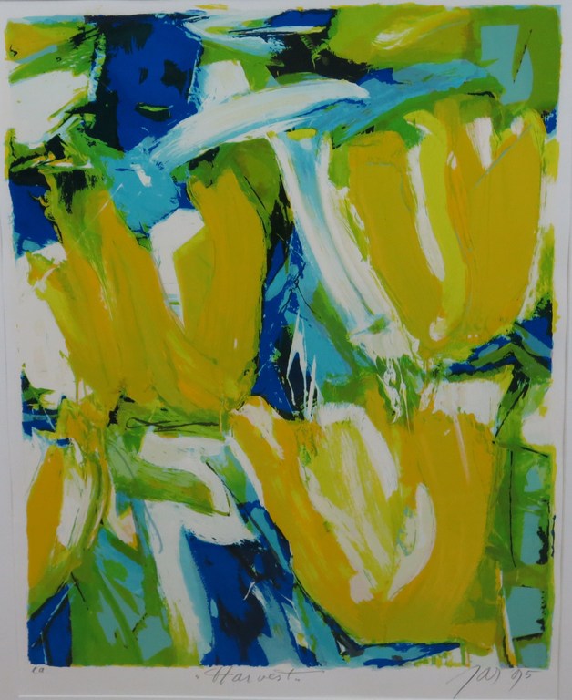 JAS: Zeefdruk, Harvest - Ingelijst (groot) verkocht voor € 80!