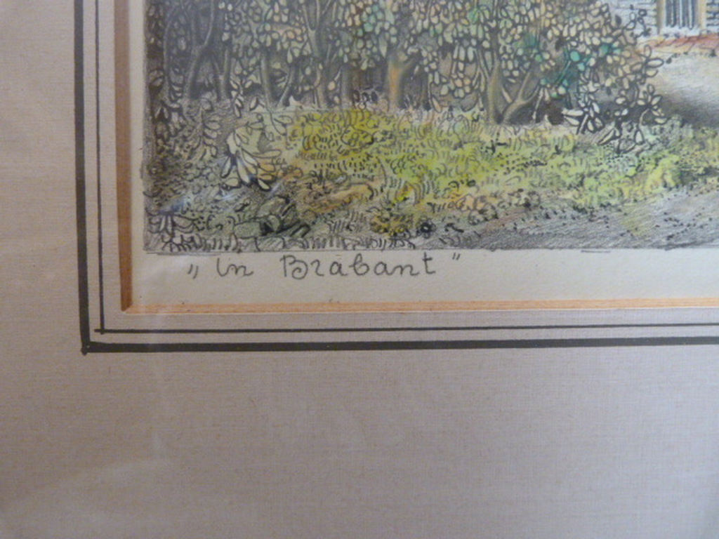 Jan Strube ( 1892 - 1985 ) - handgekleurde litho. kopen? Bied vanaf 45!