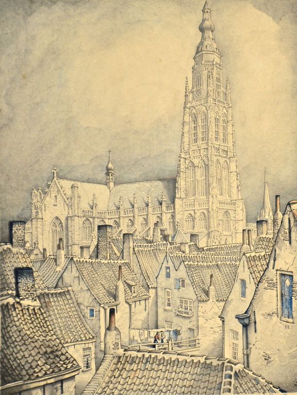 Jan Strube: Litho. Oud Breda kopen? Bied vanaf 50!