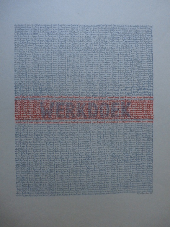 Kor Bekker - potloodtekening: werkdoek - 1978 verkocht voor € 65!