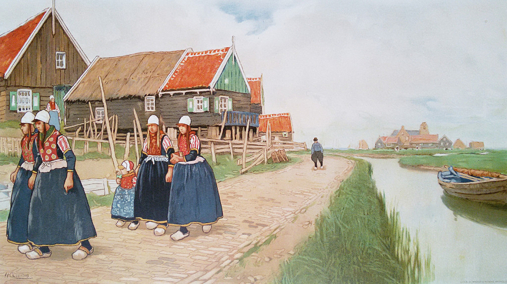 Henri Cassiers - Marken, chromolithografie kopen? Bied vanaf 30!