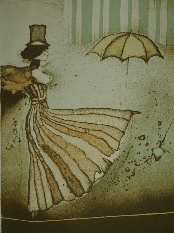 Vladimír Suchánek (1933) : Litho – Koorddanser – Gesigneerd & ingelijst - 2012  verkocht voor € 50!