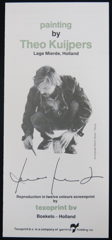 Theo Kuijpers: Zeefdruk op katoenzijde, Zonder titel kopen? Bied vanaf 35!