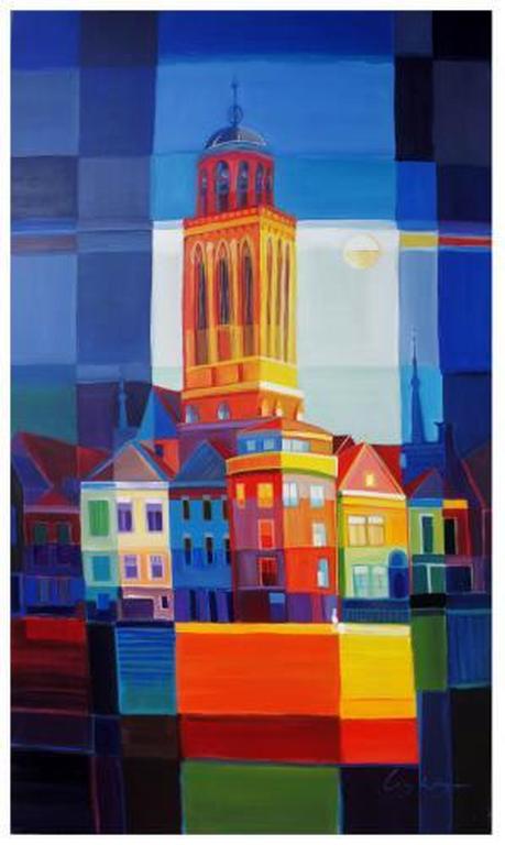 LONY WING, Peperbus Deventer, Origineel werk op schilderslinnen kopen? Bied vanaf 385!