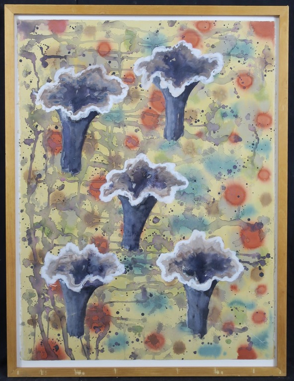 Mareike Geys: Aquarel, Paddestoelen - Ingelijst kopen? Bied vanaf 35!