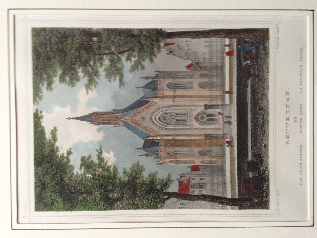 Ludwig Rohbock. Gravure. Rotterdam, De Nieuwe Kerk. kopen? Bied vanaf 1!