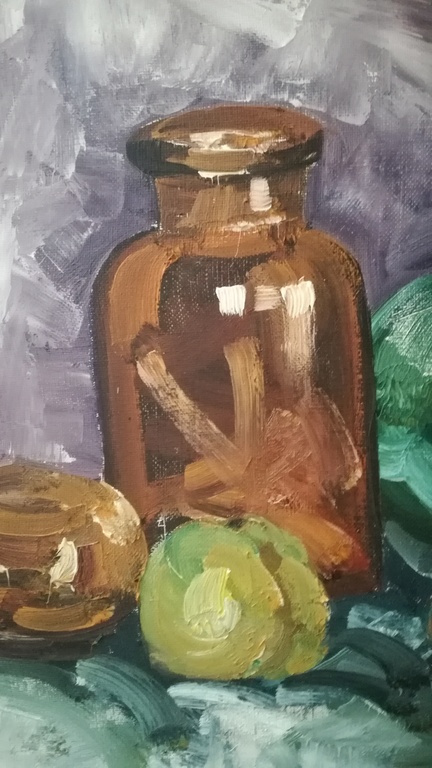 Onbekend kunstenaar, Olieverf op doek, Stilleven kopen? Bied vanaf 1!