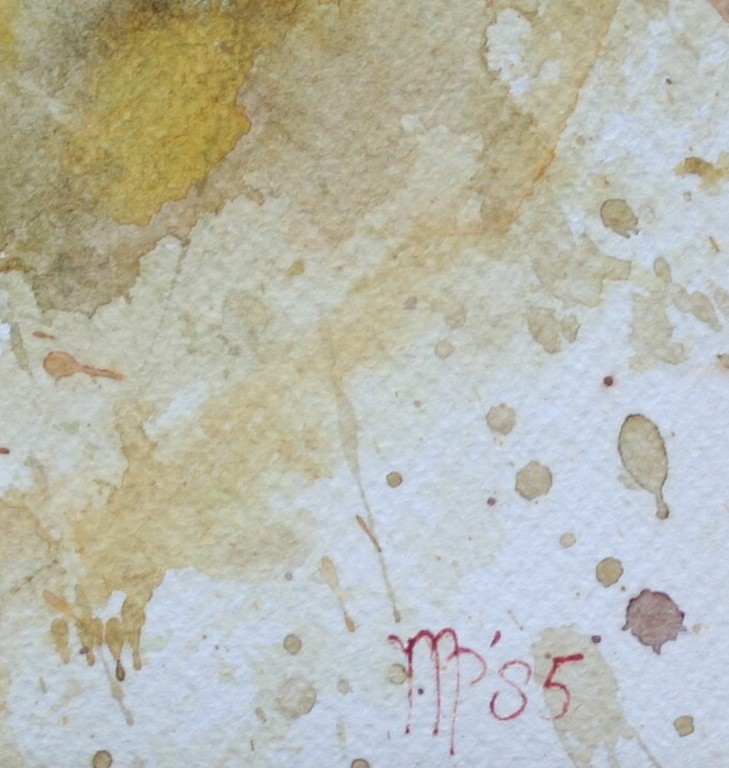 Monique Polak - aquarel - droogboeket - gesigneerd - 1985 kopen? Bied vanaf 1!