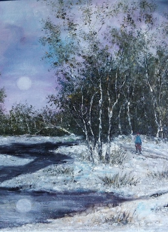Hein Janning (1914-1980), olieverf op doek, Winterlandschap kopen? Bied vanaf 1!