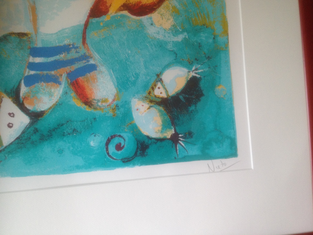 Angeles Nieto: zeefdruk, la danza de la luz (de dans van het licht) kopen? Bied vanaf 460!