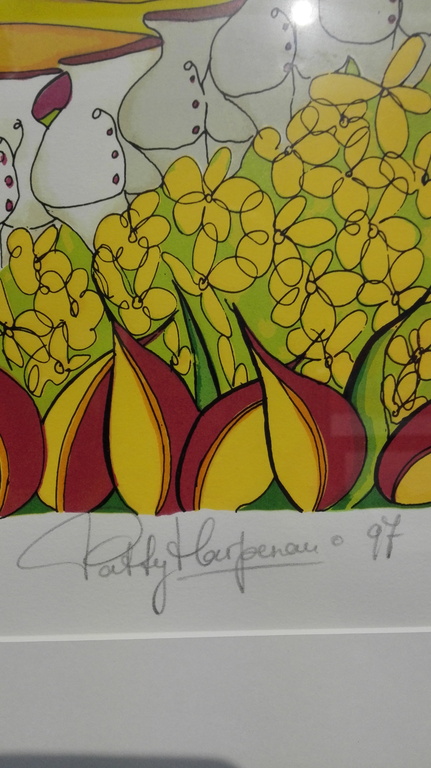 Patty Harpenau, zeefdruk op papier in houten lijst kopen? Bied vanaf 40!
