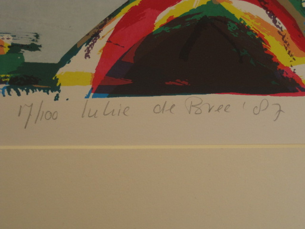 Expressionisme van Lukie de Bree (1953-) originele handgekleurde Ets gesigneerd kopen? Bied vanaf 1!