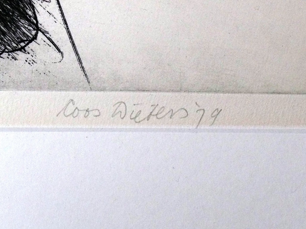 Coos Dieters: grafiek, ets. Het Conflict kopen? Bied vanaf 35!