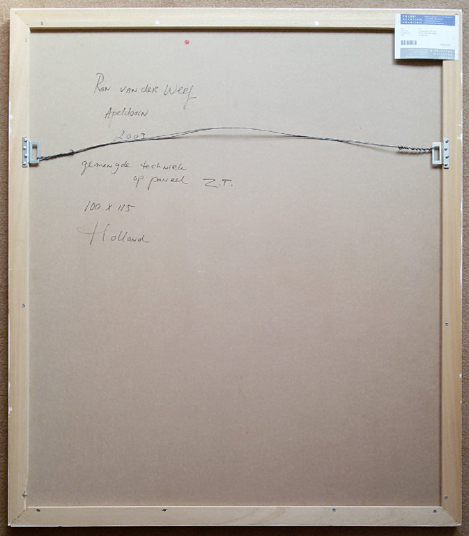 Ron van der Werf - Abstract, gemengde techniek op paneel (mooi ingelijst, groot) kopen? Bied vanaf 575!