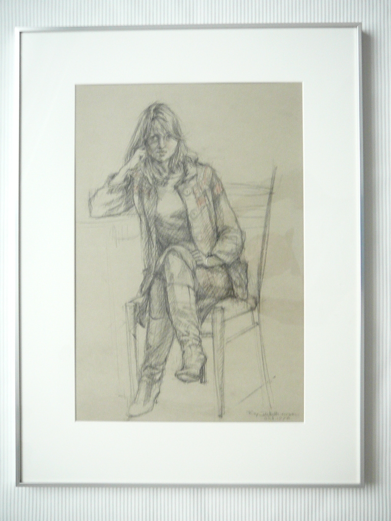 Riky Schellart van Deursen, potloodtekening,  kopen? Bied vanaf 75!