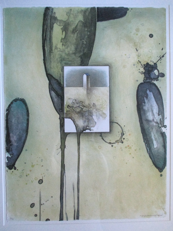 Jurjen Ravenhorst - Jurjen Ravenhorst, ingelijste zeefdruk 1998, Barth lijst verkocht voor € 70!
