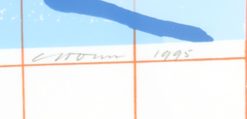 Onbekende kunstenaar: Zeefdruk, Noach km-raai 1004 afvarend - Ingelijst kopen? Bied vanaf 1!