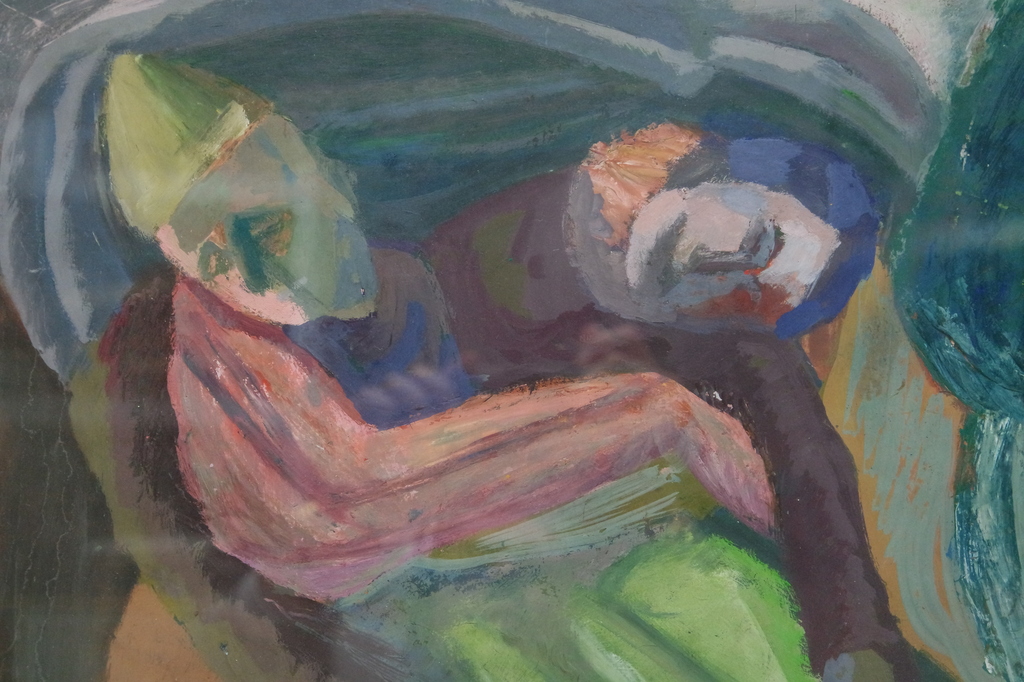 Jaap Vegter (1932-2003) - gouache - 'Ontmaskerd' kopen? Bied vanaf 165!