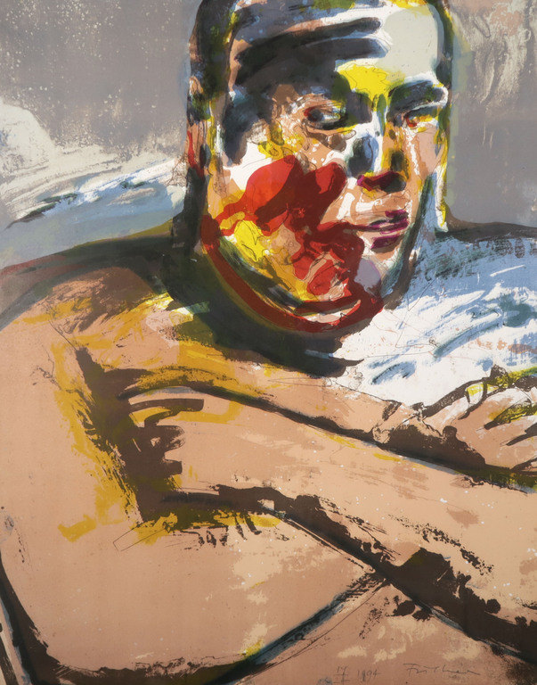 Annemarie Fischer: Litho, Figuur I verkocht voor € 50!