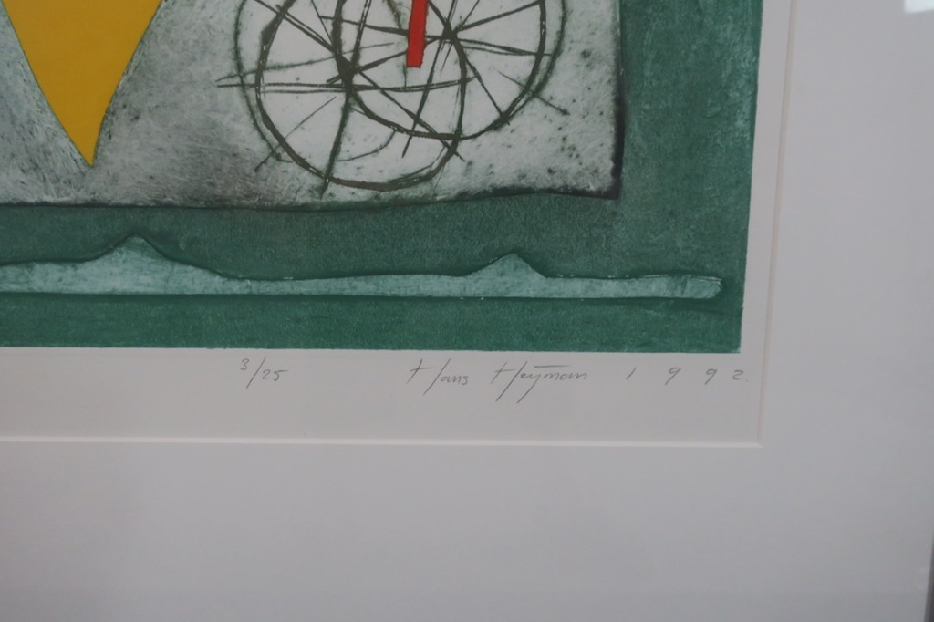 Hans Heijman: Ets, Ploegvorm - Ingelijst kopen? Bied vanaf 1!