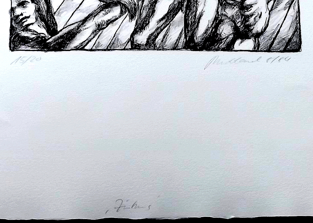 2x litho op Arches van vermoedelijk Duitse kunstenaar kopen? Bied vanaf 1!