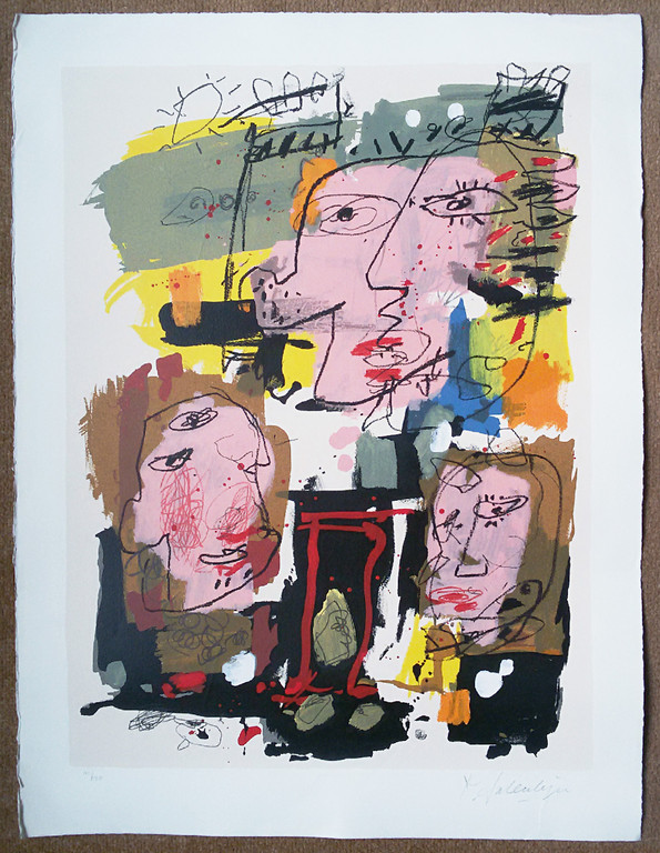 Kees Salentijn - Gezichten, litho (groot) kopen? Bied vanaf 50!