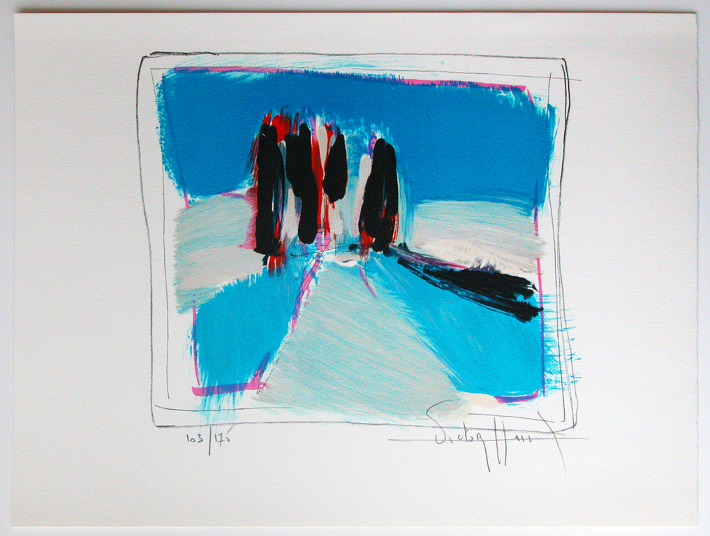 VICTOR HASCH, lithografie, ‘Le Pins’, handgesigneerd kopen? Bied vanaf 35!