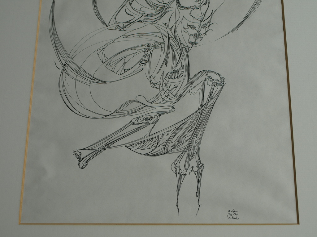 Onduidelijke signatuur : Pentekening – Zonder titel – 1980  kopen? Bied vanaf 1!