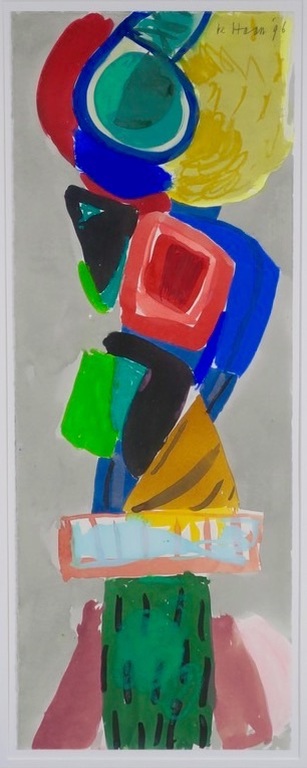 Jurjen de Haan - gouache 1996 - ingelijst. kopen? Bied vanaf 100!