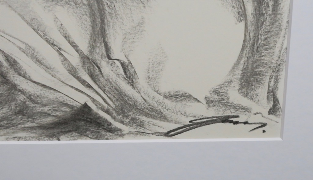 Tjavdar Iliev: Krijttekening, Vrouw en vogel kopen? Bied vanaf 35!