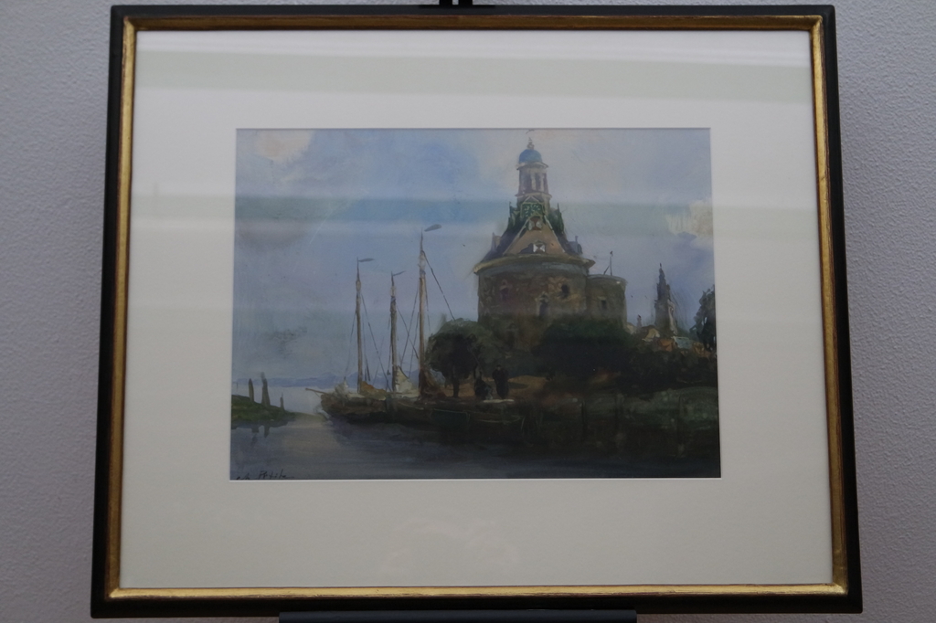 Ch. Petit ( A.C.W. Terhell ) - aquarel - gesigneerd l.o. verkocht voor € 169!