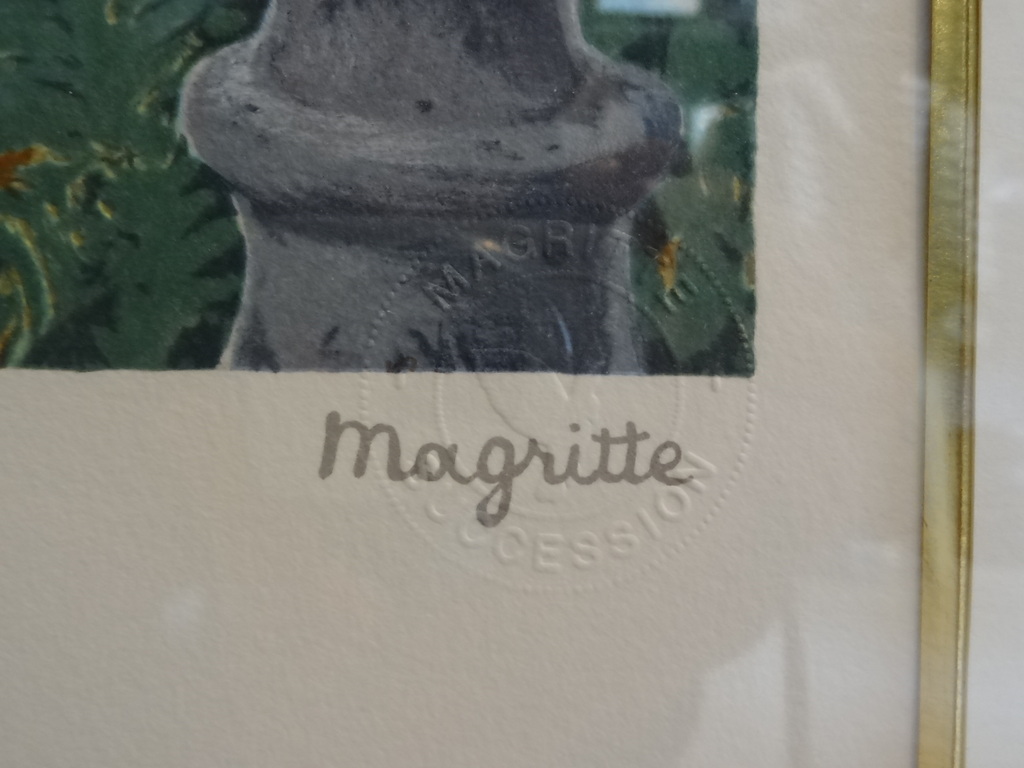 Magritte: Prachtige zeefdruk 'LE BOUQUET TOUT FAIT' met waterstempels  262/300 kopen? Bied vanaf 499!