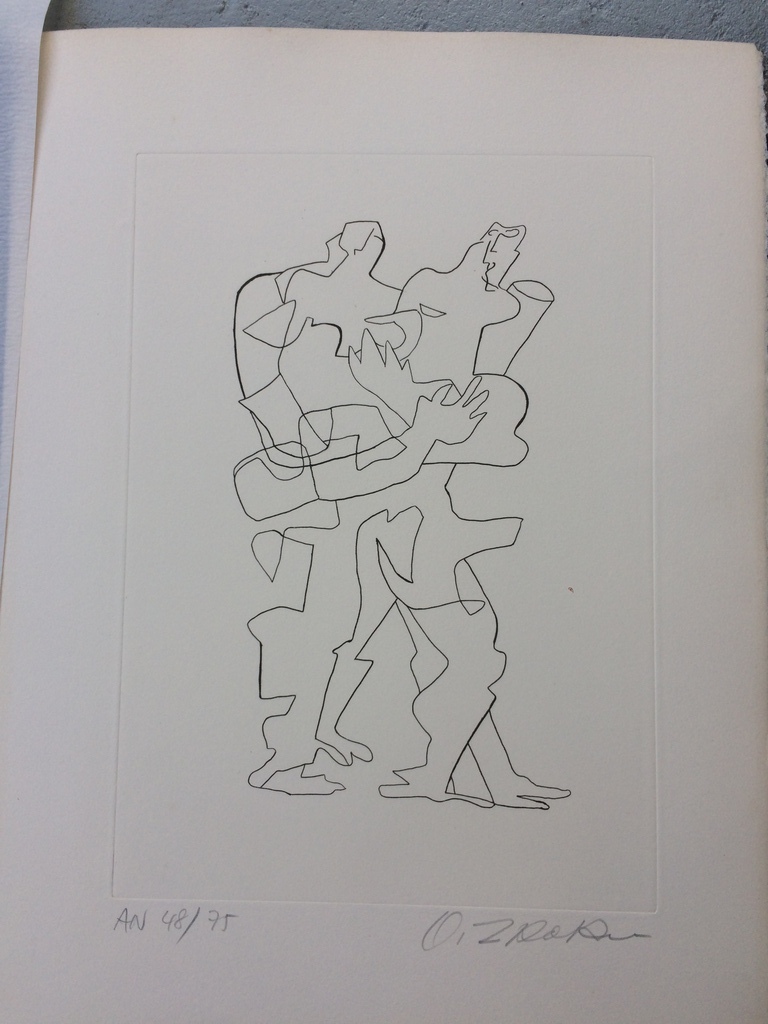 Ossip Zadkine, zwart-wit ets in prima conditie: 48/75 kopen? Bied vanaf 245!