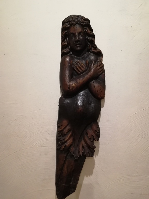 Prachtig houtsnijwerk uit tropische hardhout soort - "de zeemeermin" kopen? Bied vanaf 15!