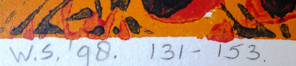 Grafiek, Handgesigneerd: W.S. , 1998 kopen? Bied vanaf 1!